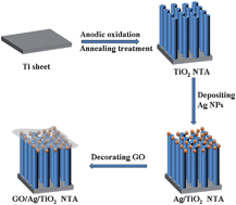 Graphical abstract: SERS performance of graphene oxide decorated silver nanoparticle/titania nanotube array