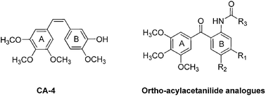 Graphical abstract: The convenient aqueous synthesis and biological evaluation of ortho-(3,4,5-trimethoxybenzoyl)-acetanilides as novel anti-cancer agents