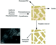 Graphical abstract: Polyethyleneimine templated synthesis of hierarchical SAPO-34 zeolites with uniform mesopores