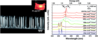 Graphical abstract: GaN:Pr3+ nanostructures for red solid state light emission