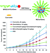 Graphical abstract: Delivering curcumin and gemcitabine in one nanoparticle platform for colon cancer therapy