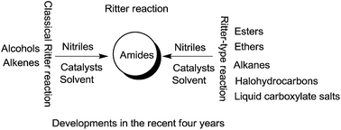 Graphical abstract: Recent developments in Ritter reaction