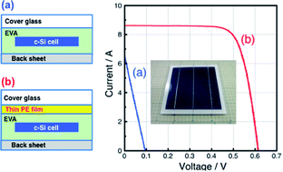 Graphical abstract: Crystalline Si photovoltaic modules functionalized by a thin polyethylene film against potential and damp-heat-induced degradation