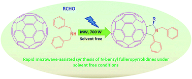 Graphical abstract: Rapid microwave-assisted synthesis of N-benzyl fulleropyrrolidines under solvent free conditions