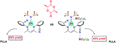 Graphical abstract: Synthesis and structures of N-arylcyano-β-diketiminate zinc complexes and adducts and their application in ring‐opening polymerization of l-lactide