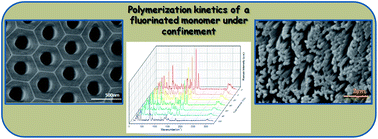 Graphical abstract: Polymerization kinetics of a fluorinated monomer under confinement in AAO nanocavities