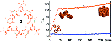 Graphical abstract: Extremely strong tubular stacking of aromatic oligoamide macrocycles