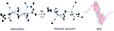 Graphical abstract: Electron localization in a mixed-valence diniobium benzene complex