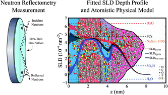 Graphical abstract: Phase segregation of sulfonate groups in Nafion interface lamellae, quantified via neutron reflectometry fitting techniques for multi-layered structures