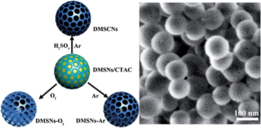 Graphical abstract: Controllable fabrication of dendritic mesoporous silica–carbon nanospheres for anthracene removal