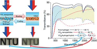 Graphical abstract: VO2/hydrogel hybrid nanothermochromic material with ultra-high solar modulation and luminous transmission