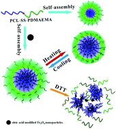 Graphical abstract: Temperature- and redox-responsive magnetic complex micelles for controlled drug release