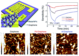 Graphical abstract: Graphene-based gas sensor: metal decoration effect and application to a flexible device