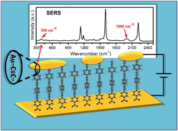 Graphical abstract: Preparation of nascent molecular electronic devices from gold nanoparticles and terminal alkyne functionalised monolayer films