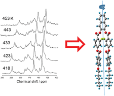 Graphical abstract: Determination of the n-director direction of low bend-angle banana-shaped molecules by solid-state 13C NMR