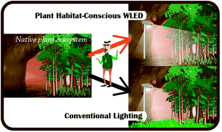 Graphical abstract: Plant habitat-conscious white light-emitting devices: Dy3+-emission considerably reduces involvement in photosynthesis
