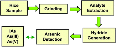 Graphical abstract: Speciation of inorganic arsenic in rice using hydride generation atomic absorption spectrometry (HG-AAS)