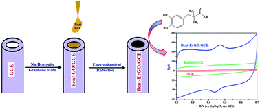 Graphical abstract: Electrosensing of an alpha-adrenergic agonist psychoactive methyldopa using a sodium bentonite–graphene oxide nanocomposite