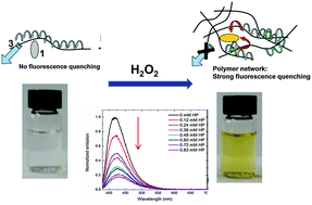 Graphical abstract: Highly efficient detection of hydrogen peroxide in solution and in the vapor phase via fluorescence quenching