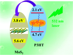 Graphical abstract: Unexpected optical limiting properties from MoS2 nanosheets modified by a semiconductive polymer