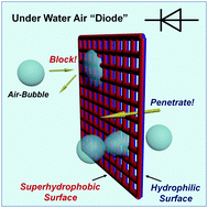 Graphical abstract: Under-water unidirectional air penetration via a Janus mesh