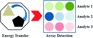 Graphical abstract: Array-based detection of persistent organic pollutants via cyclodextrin promoted energy transfer