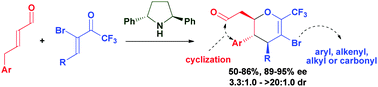 Graphical abstract: The stereoselective formation of highly substituted CF3-dihydropyrans as versatile building blocks