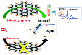 Graphical abstract: Metal-free boron-doped graphene for selective electroreduction of carbon dioxide to formic acid/formate
