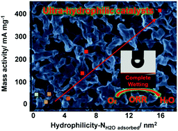 Graphical abstract: Hydrophilic non-precious metal nitrogen-doped carbon electrocatalysts for enhanced efficiency in oxygen reduction reaction