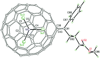 Graphical abstract: Reactivity differences of Sc3N@C2n (2n = 68 and 80). Synthesis of the first methanofullerene derivatives of Sc3N@D5h-C80