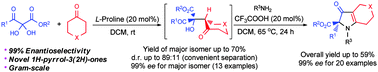 Graphical abstract: Asymmetric synthesis of 1H-pyrrol-3(2H)-ones from 2,3-diketoesters by combination of aldol condensation with benzilic acid rearrangement