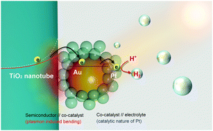 Graphical abstract: The synergistic effect of a well-defined Au@Pt core–shell nanostructure toward photocatalytic hydrogen generation: interface engineering to improve the Schottky barrier and hydrogen-evolved kinetics