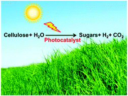 Graphical abstract: Simultaneous cellulose conversion and hydrogen production assisted by cellulose decomposition under UV-light photocatalysis