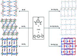 Graphical abstract: Effects of hydroxy substituents on Cu(ii) coordination polymers based on 5-hydroxyisophthalate derivatives and 1,4-bis(2-methylimidazol-1-yl)benzene
