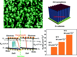 Graphical abstract: Novel ZnO–ZnS nanowire arrays with heterostructures and enhanced photocatalytic properties
