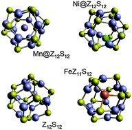 Graphical abstract: Properties of transition metal substituted zinc sulfide hexamers and dodecamers