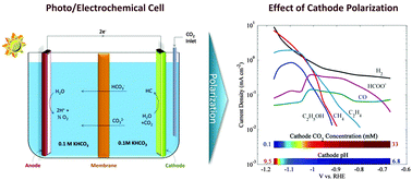 Graphical abstract: Effects of electrolyte, catalyst, and membrane composition and operating conditions on the performance of solar-driven electrochemical reduction of carbon dioxide
