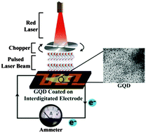 Graphical abstract: Fractional photo-current dependence of graphene quantum dots prepared from carbon nanotubes