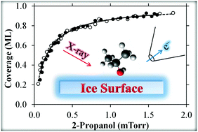 Graphical abstract: Adsorption of 2-propanol on ice probed by ambient pressure X-ray photoelectron spectroscopy