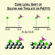 Graphical abstract: Exploring the core level shift origin of sulfur and thiolates on Pd(111) surfaces