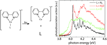 Graphical abstract: Ligand influence on the electronic spectra of monocationic copper–bipyridine complexes