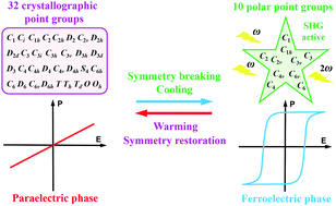 Graphical abstract: Symmetry breaking in molecular ferroelectrics