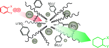 Graphical abstract: A mild route to solid-supported rhodium nanoparticle catalysts and their application to the selective hydrogenation reaction of substituted arenes