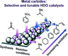 Graphical abstract: Catalytic deoxygenation on transition metal carbide catalysts