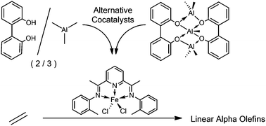 Graphical abstract: Alternative aluminum-based cocatalysts for the iron-catalyzed oligomerization of ethylene