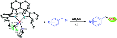 Graphical abstract: Aryl-BIAN-ligated silver(i) trifluoromethoxide complex