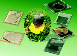 Graphical abstract: Graphene–carbon nanotube aerogel as an ultra-light, compressible and recyclable highly efficient absorbent for oil and dyes