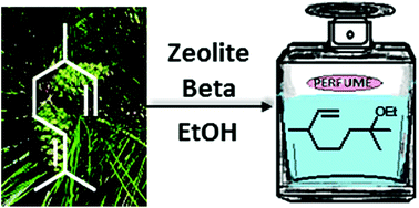 Graphical abstract: Selective etherification of β-citronellene catalyzed by zeolite beta