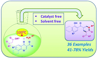 Graphical abstract: Eco-friendly synthesis of diverse and valuable 2-pyridones by catalyst- and solvent-free thermal multicomponent domino reaction