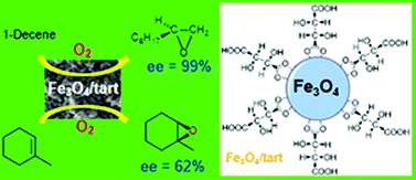 Graphical abstract: Enantioselective aerobic oxidation of olefins by magnetite nanoparticles at room temperature: a chiral carboxylic acid strategy